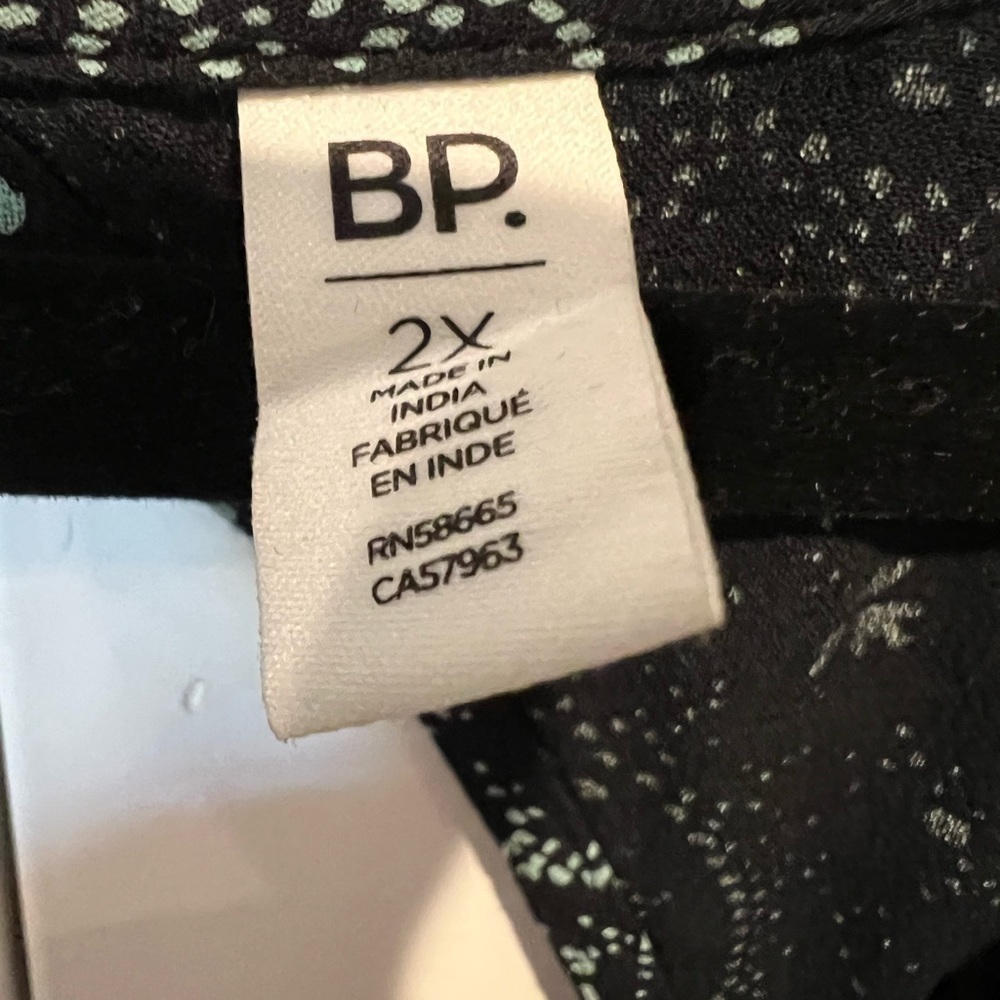 221. NWT BP Paisley Flutter Sleeve V-Neck Dress 2X - Picture 5 of 8
